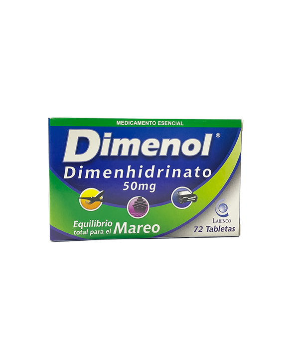 DIMENOL 50 MG CAJA X 72 TABLETAS 